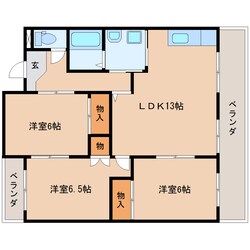 狐ケ崎駅 徒歩10分 2階の物件間取画像